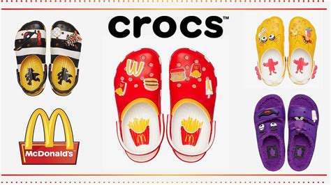 mcdonald's and crocs shoes collection.